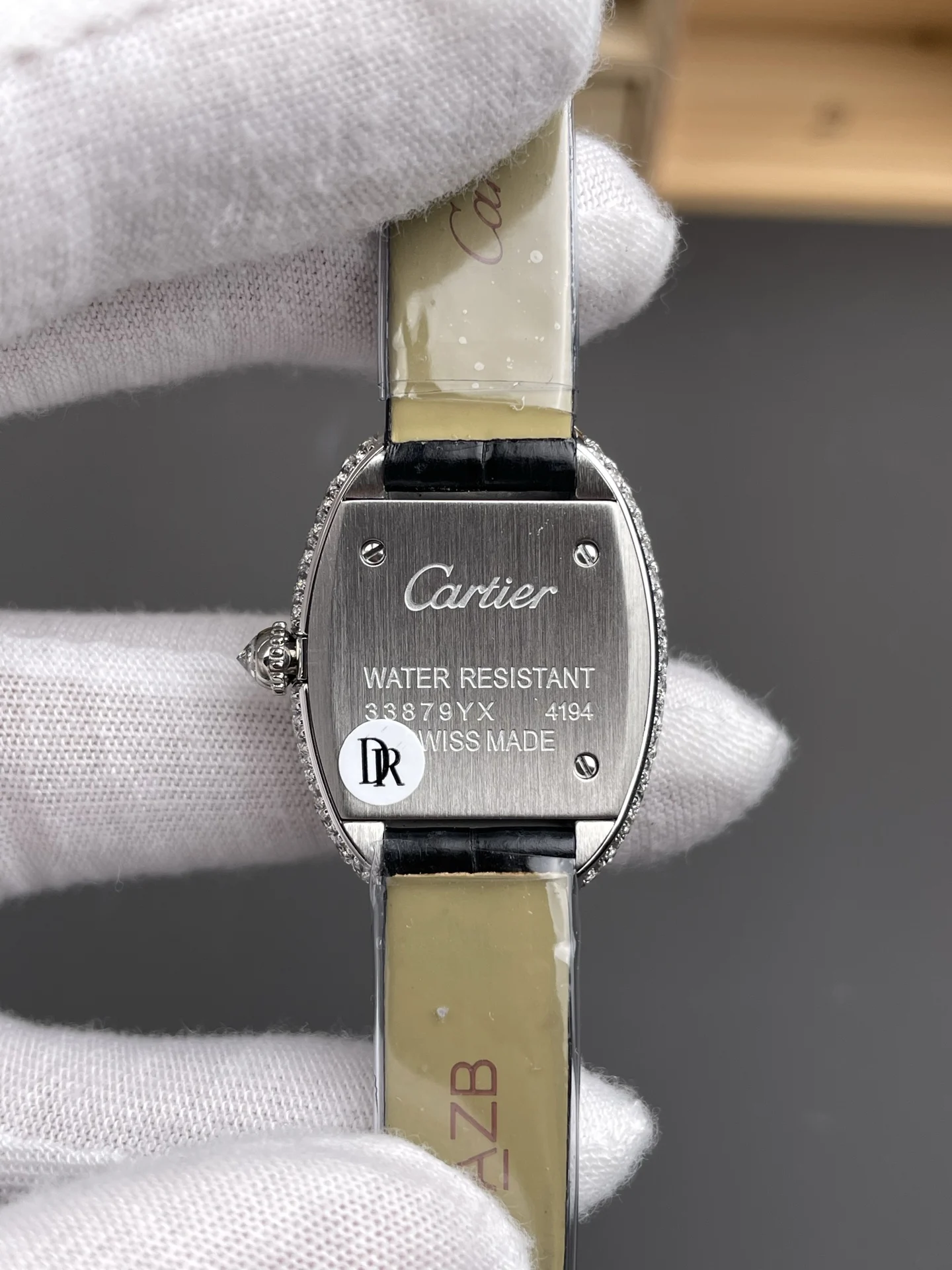 Cartier Diamond-Set 32mm — photographed off the sweep