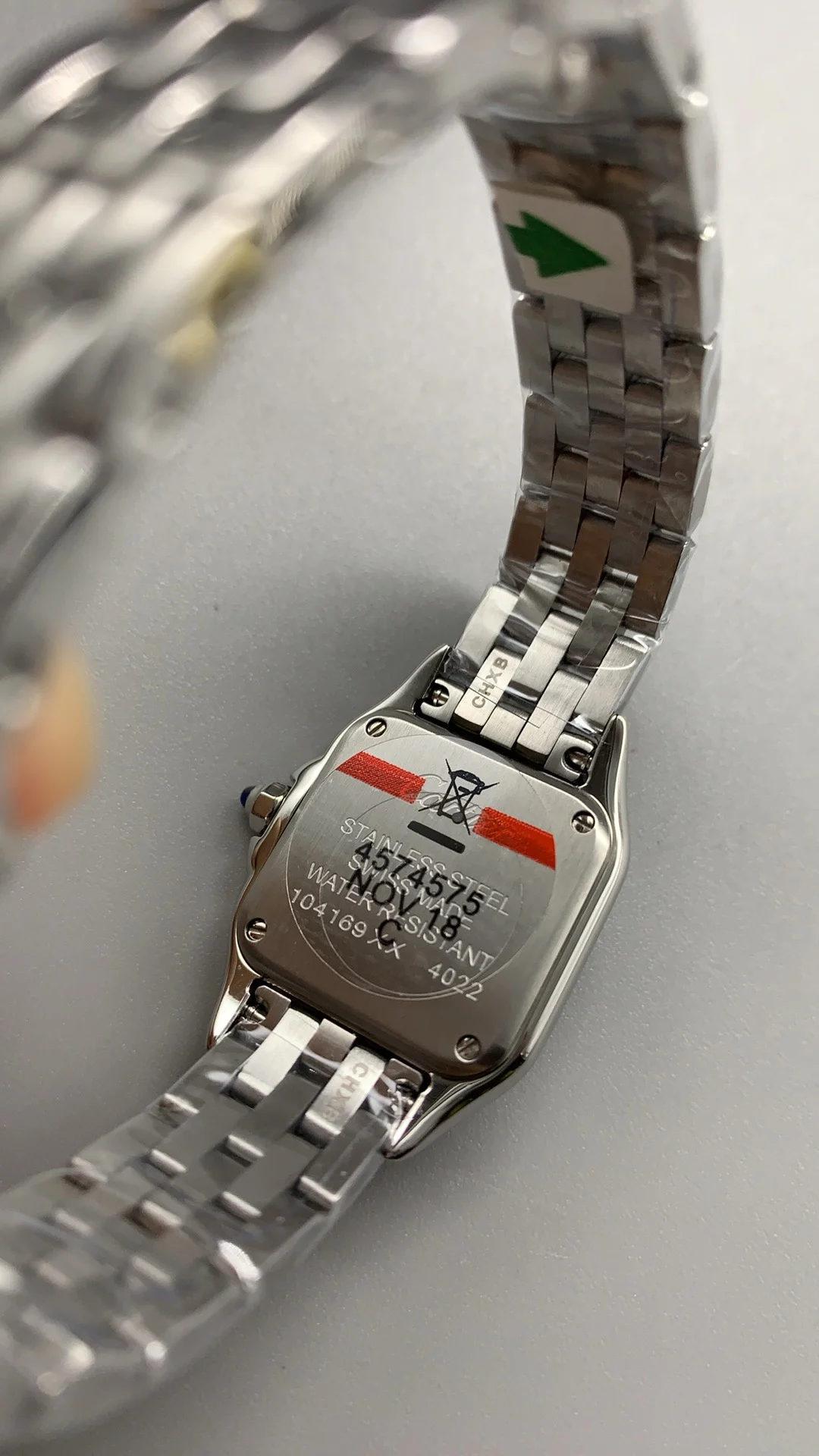Cartier Panthère Silver Dial 22mm — photographed off the sweep