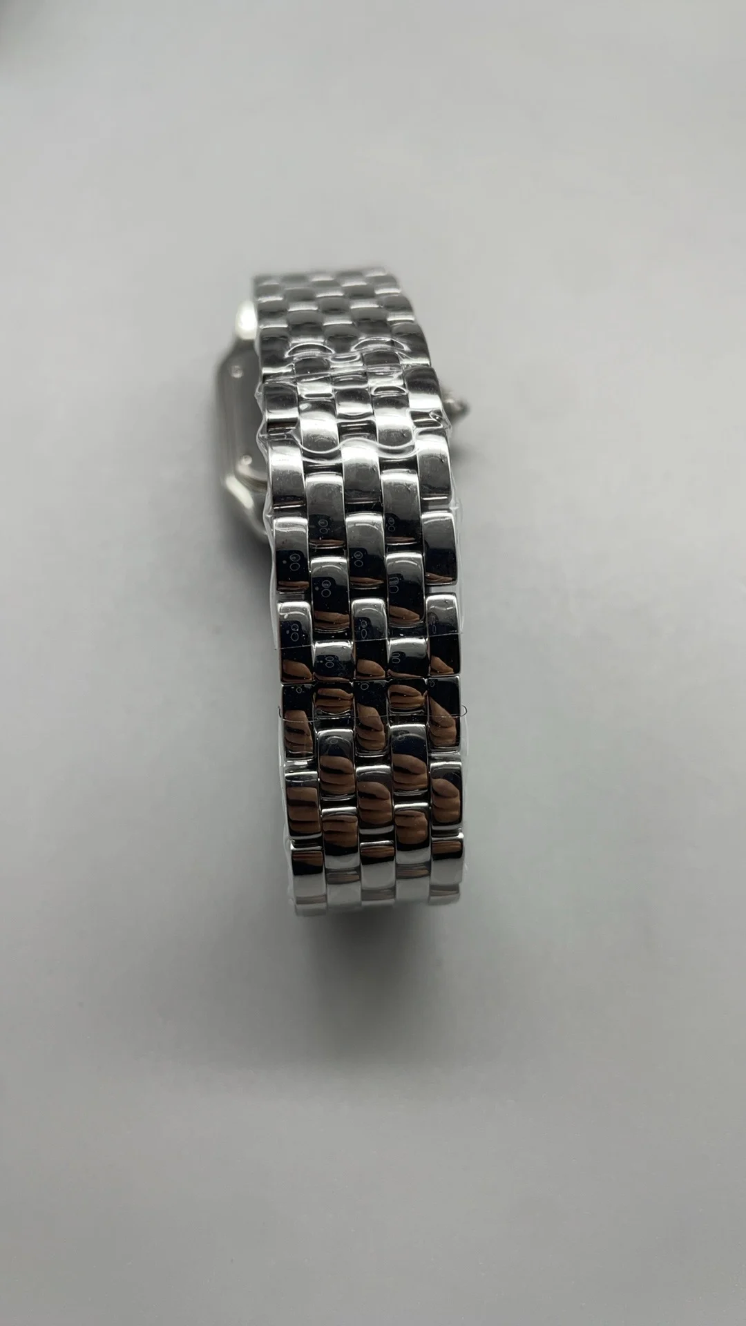 Cartier Panthère Silver Dial 27mm — photographed off the sweep