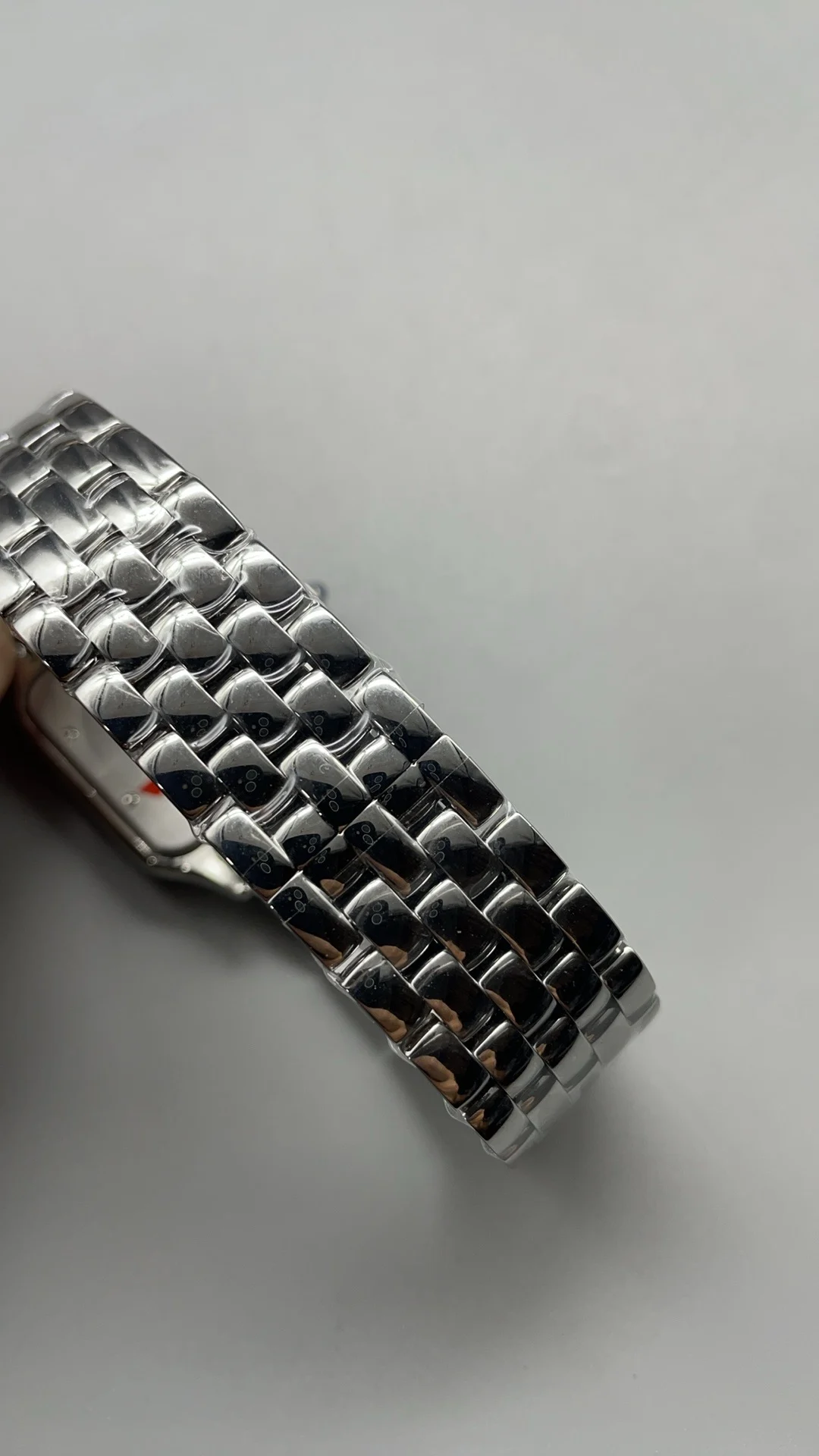 Cartier Panthère Silver Dial 30mm — photographed off the sweep