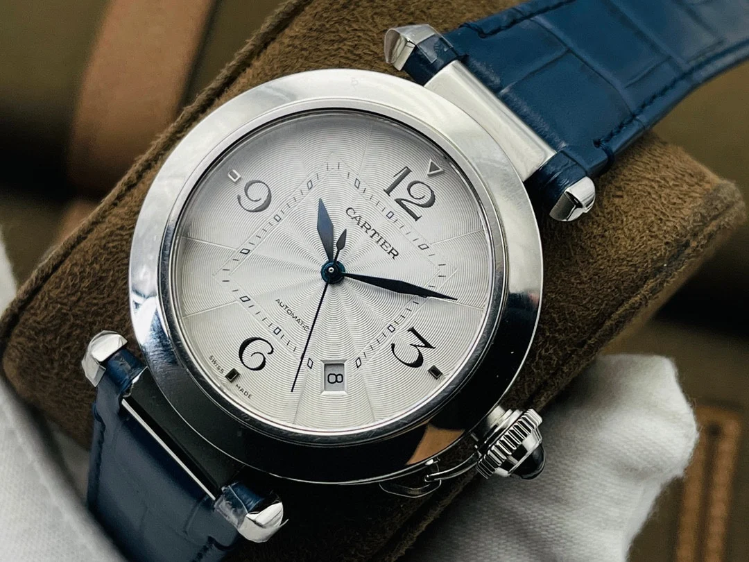 Cartier Pasha Titanium 41mm — photographed off the sweep