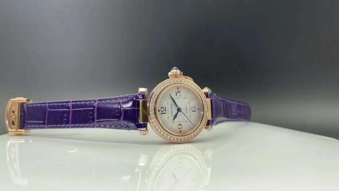 Cartier Pasha Titanium 41mm — photographed off the sweep