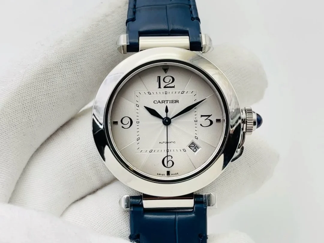 Cartier Pasha Titanium Blue Dial