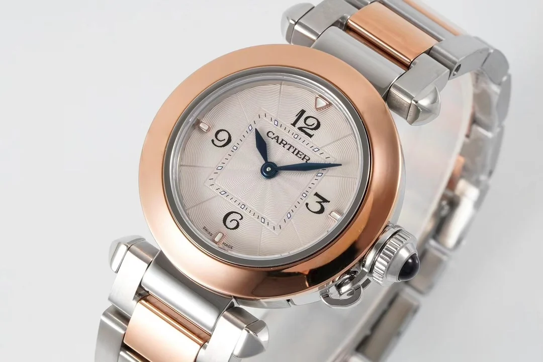 Cartier Pasha Yellow Gold — photographed off the sweep