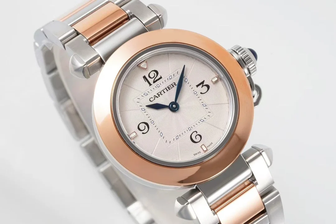 Cartier Pasha Yellow Gold — photographed off the sweep