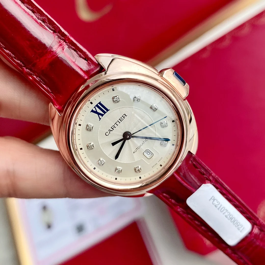 Cartier Rose Gold 31mm — photographed off the sweep