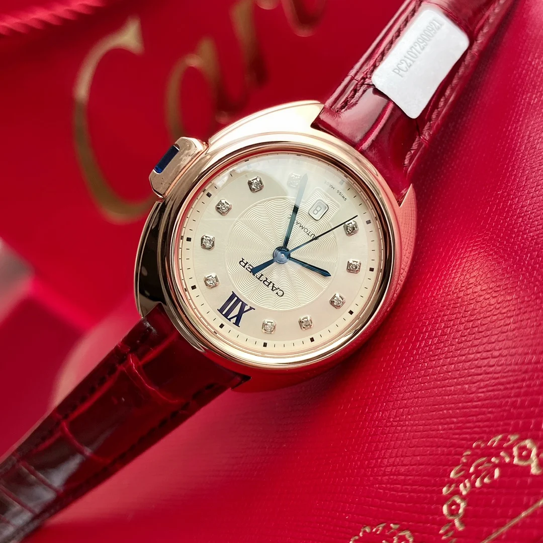 Cartier Rose Gold 31mm — photographed off the sweep
