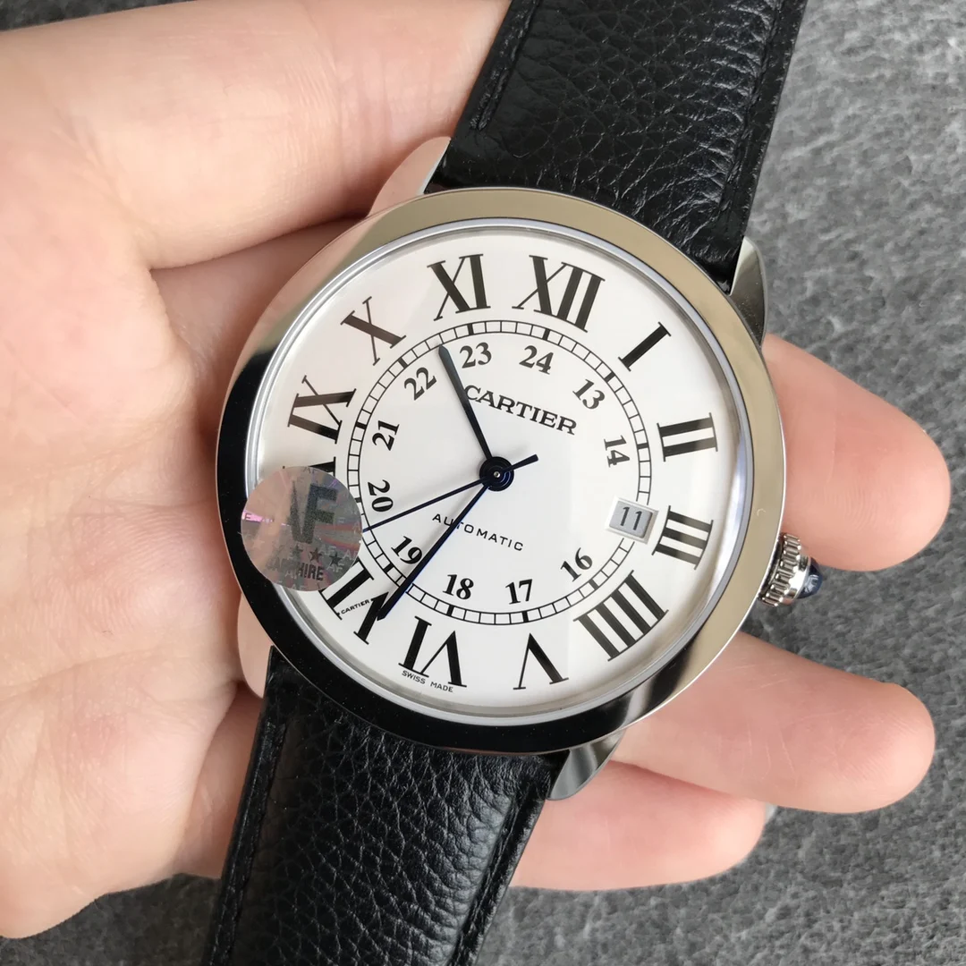 Cartier Rose Gold Black Dial 42mm — photographed off the sweep