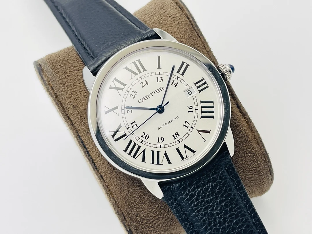 Cartier Rose Gold Black Dial 42mm — photographed off the sweep