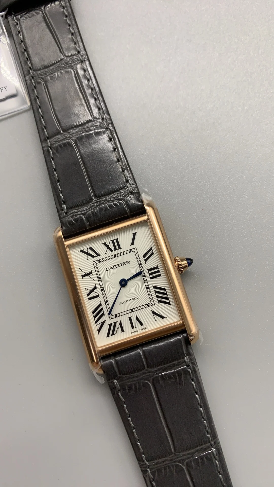 Cartier Rose Gold Grey Dial