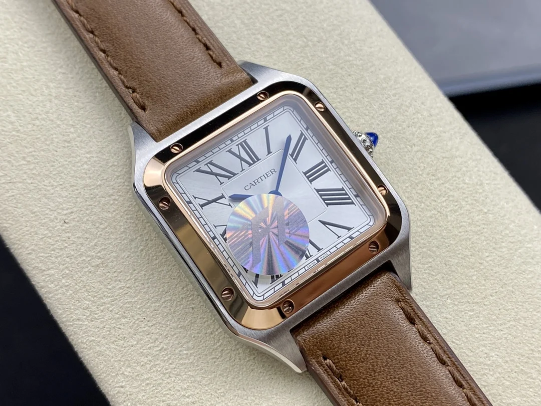 Cartier Santos 27.5mm — photographed off the sweep