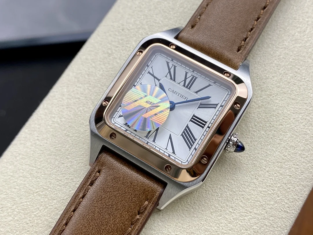 Cartier Santos 27.5mm — photographed off the sweep