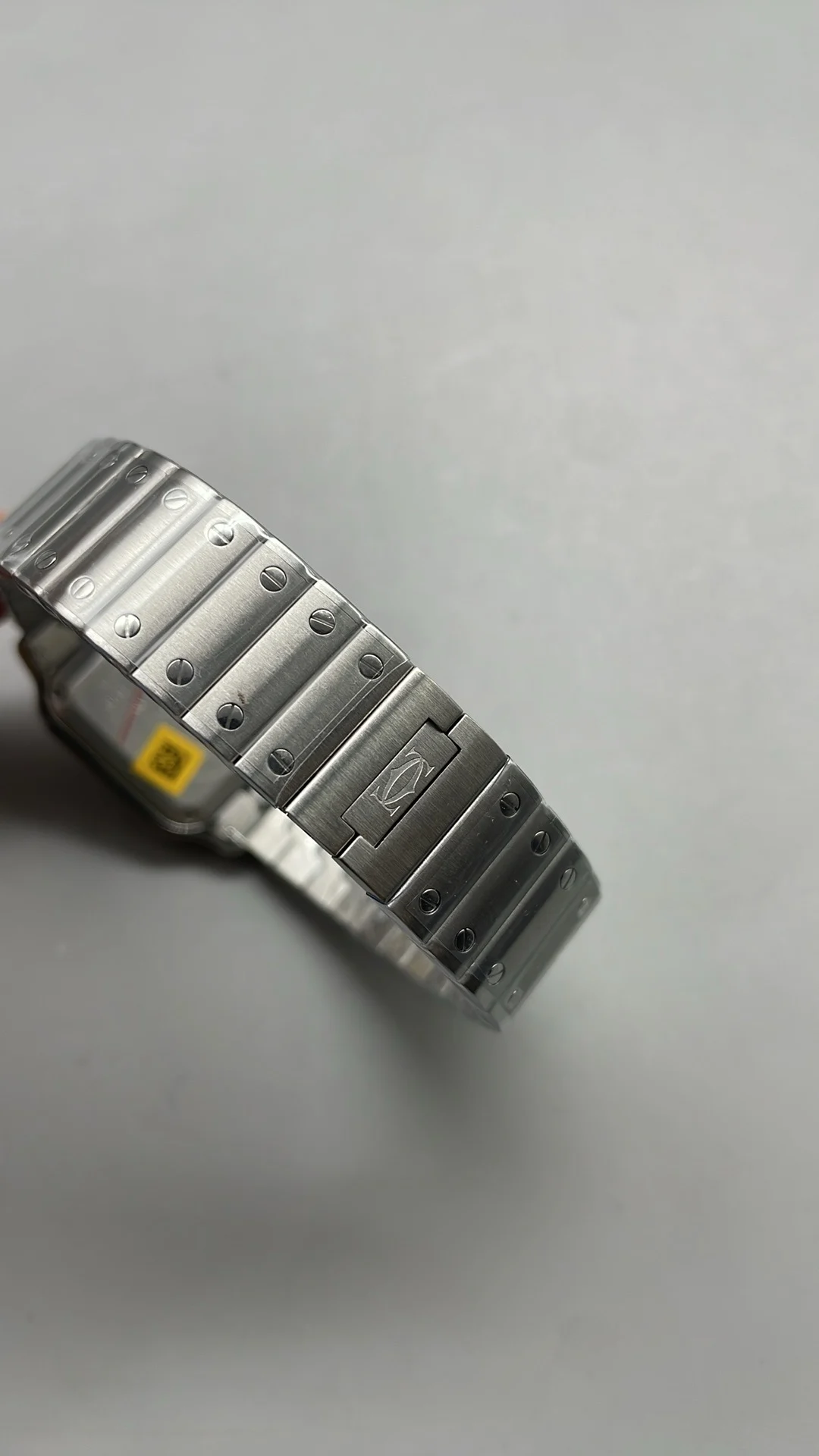 Cartier Santos 27mm — photographed off the sweep