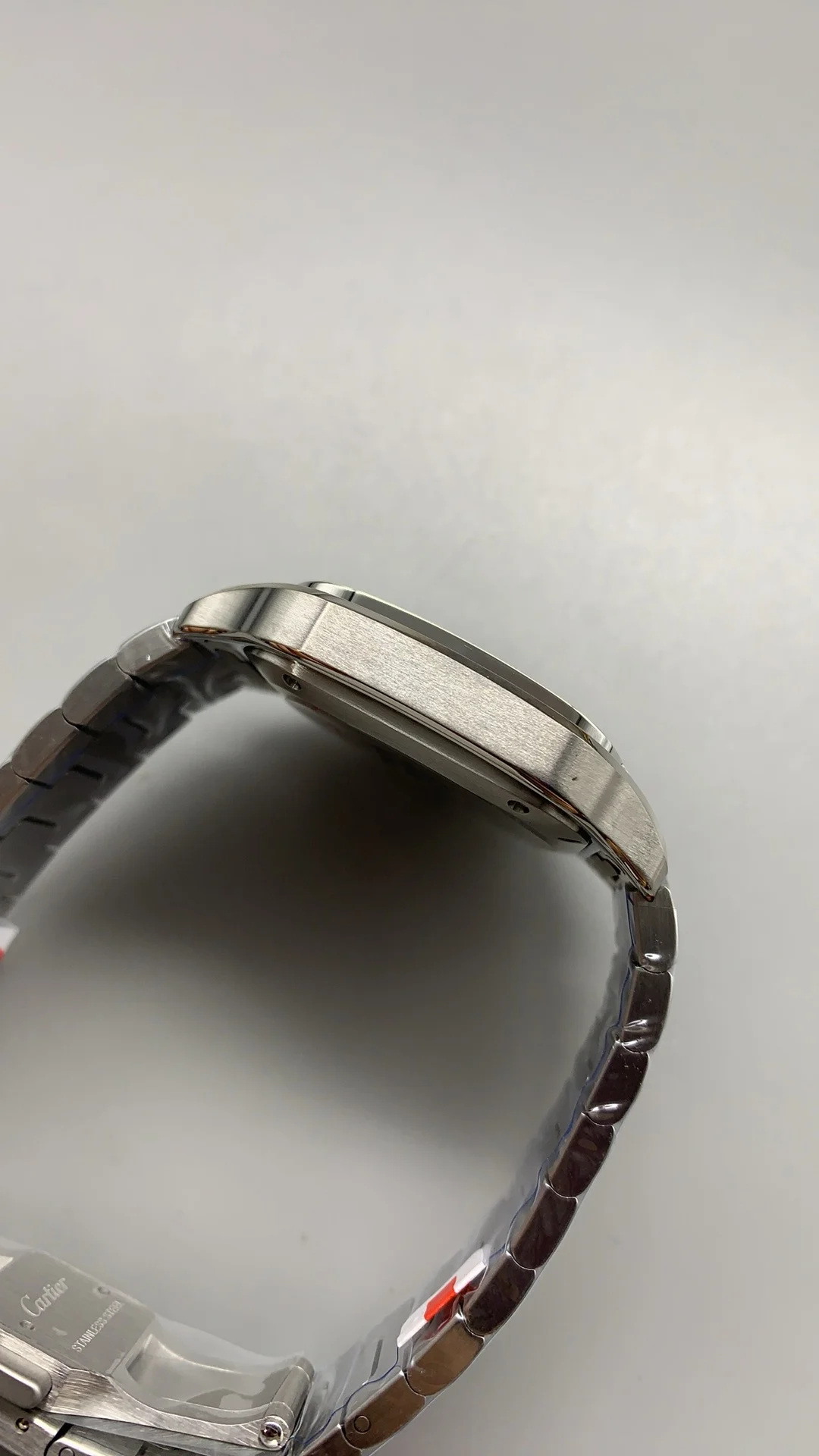 Cartier Santos 35mm — photographed off the sweep