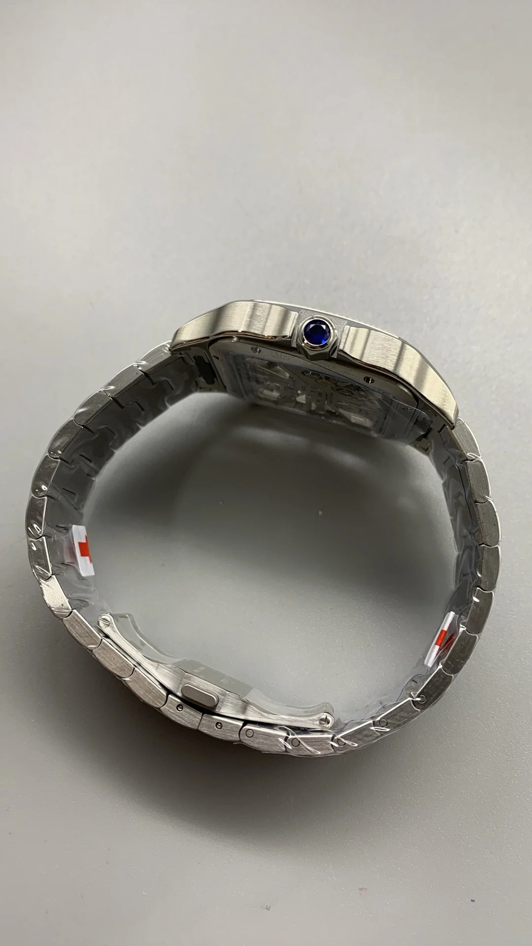 Cartier Santos 40mm — photographed off the sweep