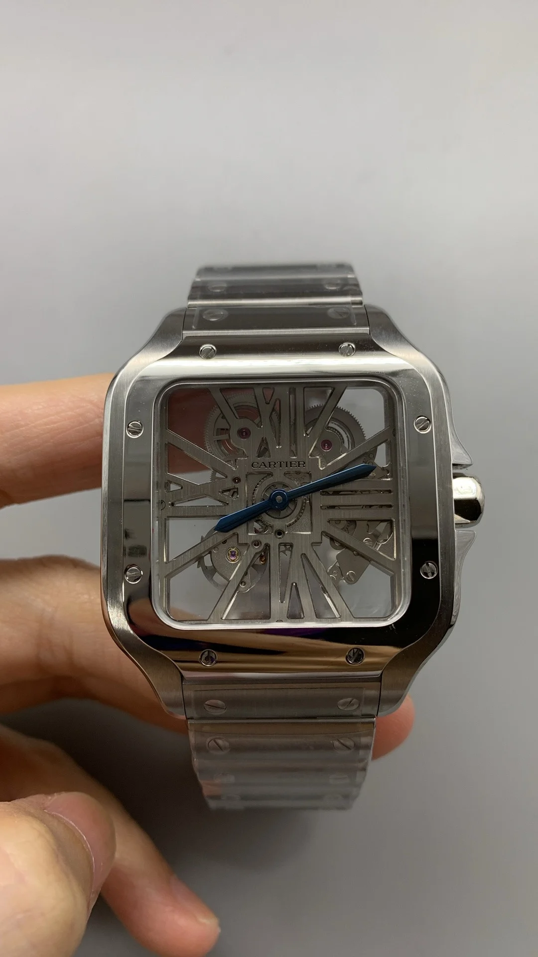 Cartier Santos 40mm — photographed off the sweep