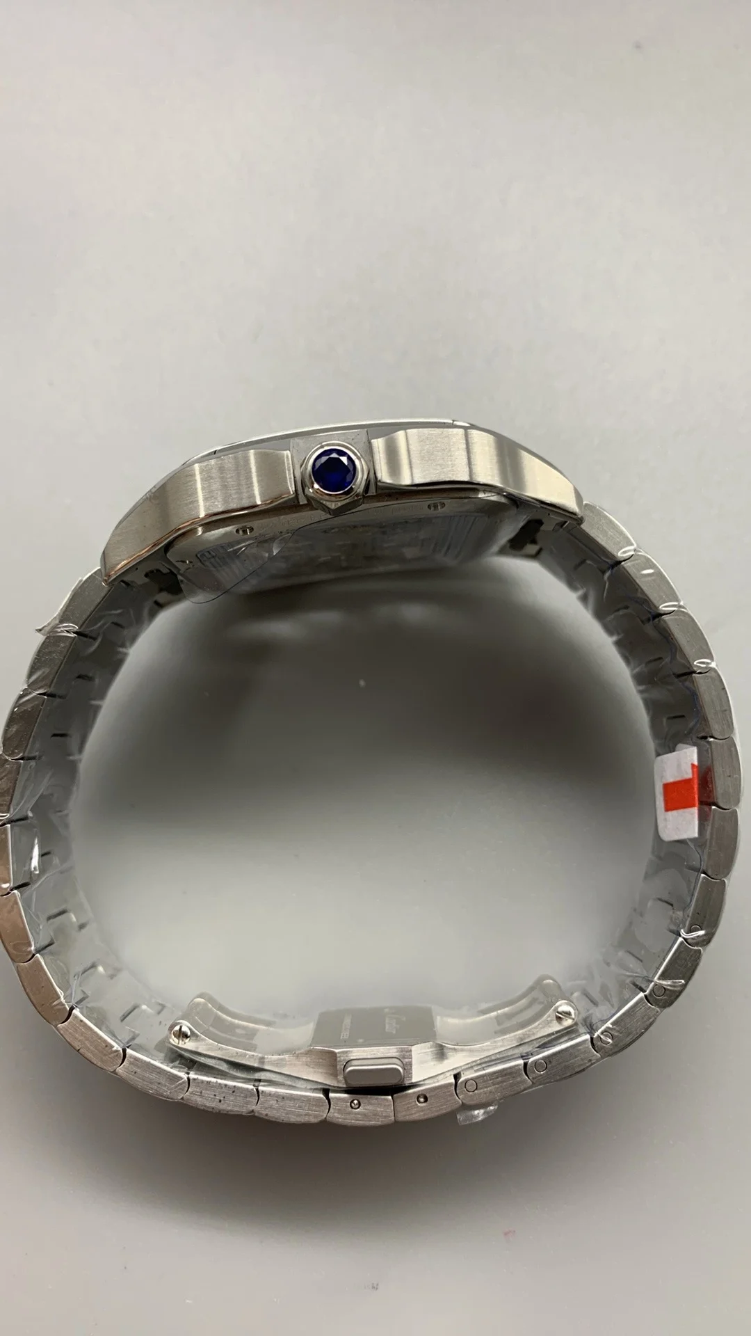Cartier Santos 40mm — photographed off the sweep