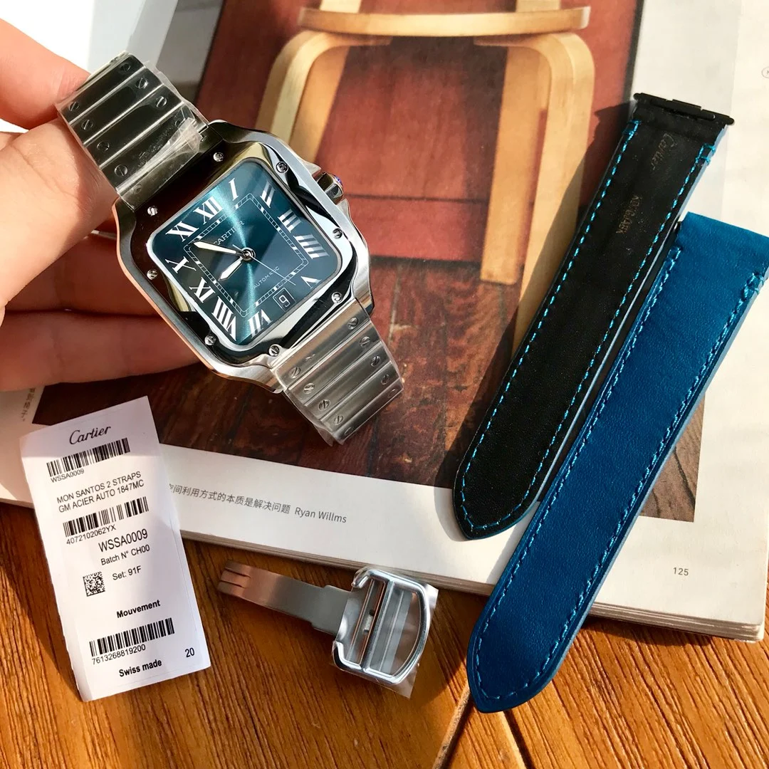 Cartier Santos Blue Dial 40mm