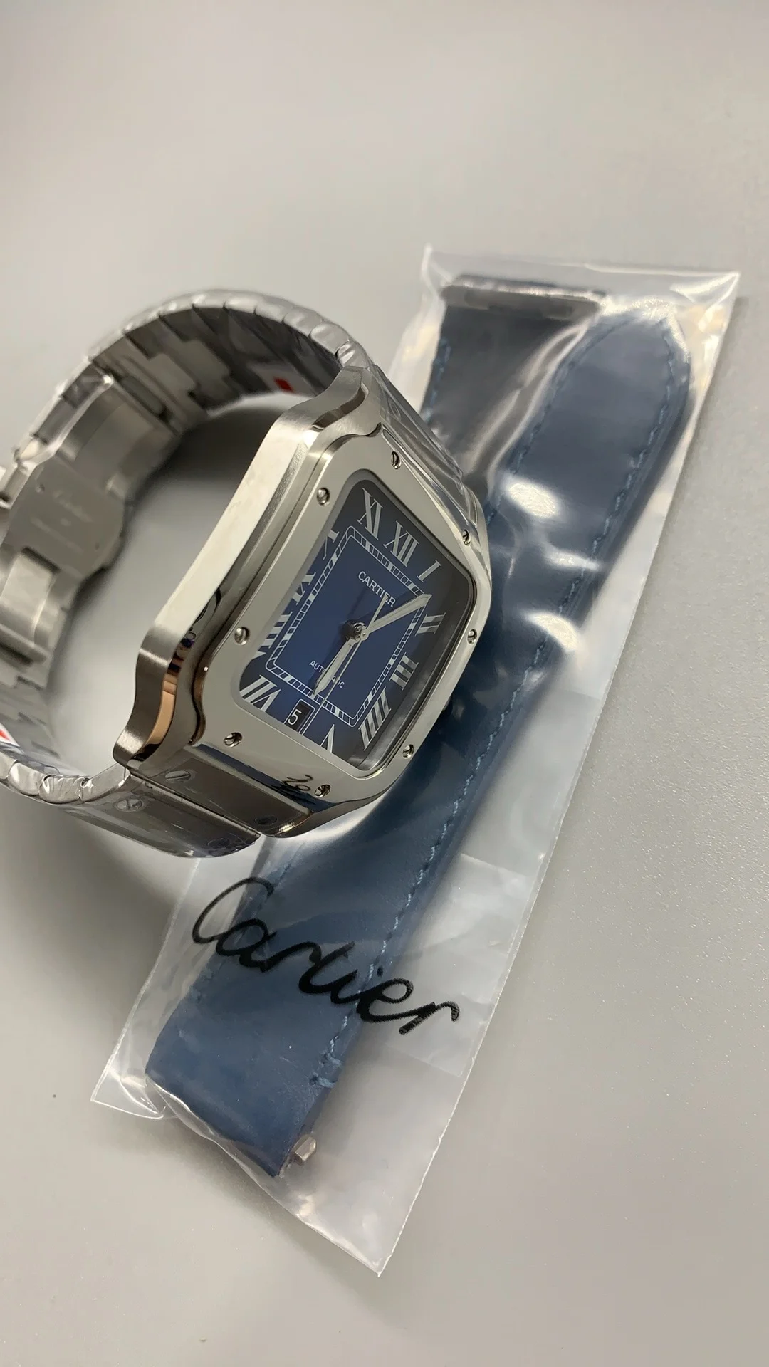 Cartier Santos Blue Dial 40mm