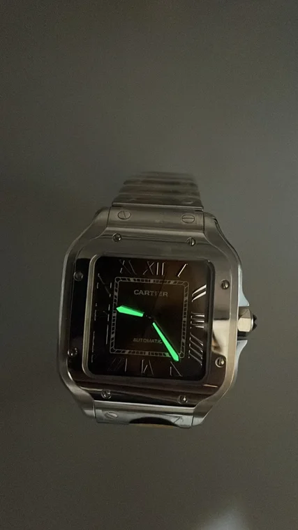 Cartier Santos Brown Dial 35mm