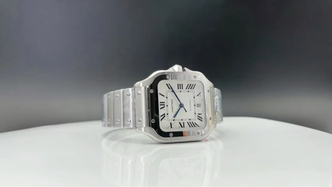 Cartier Santos Carbon Blue Dial