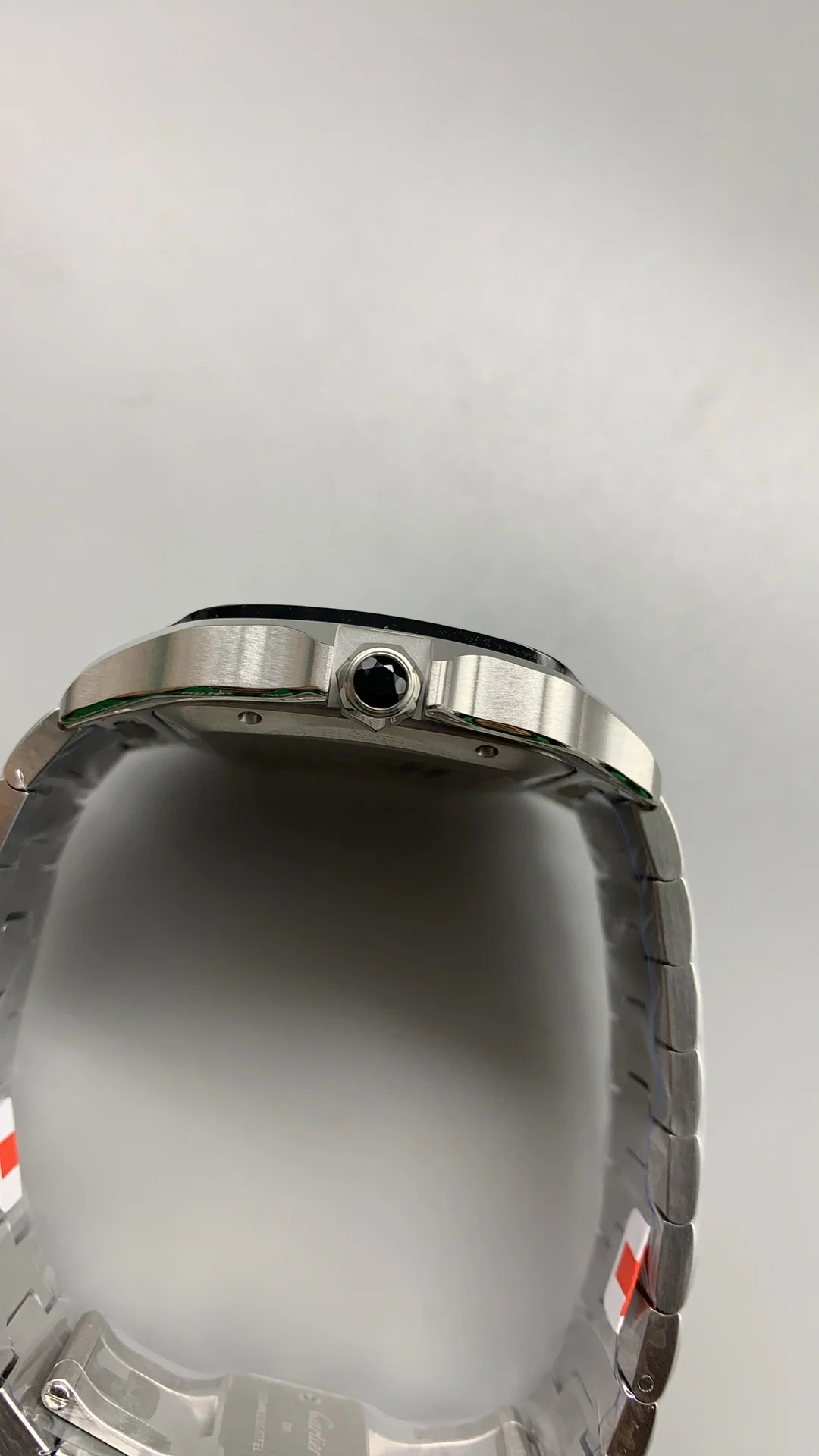 Cartier Santos Ceramic — photographed off the sweep