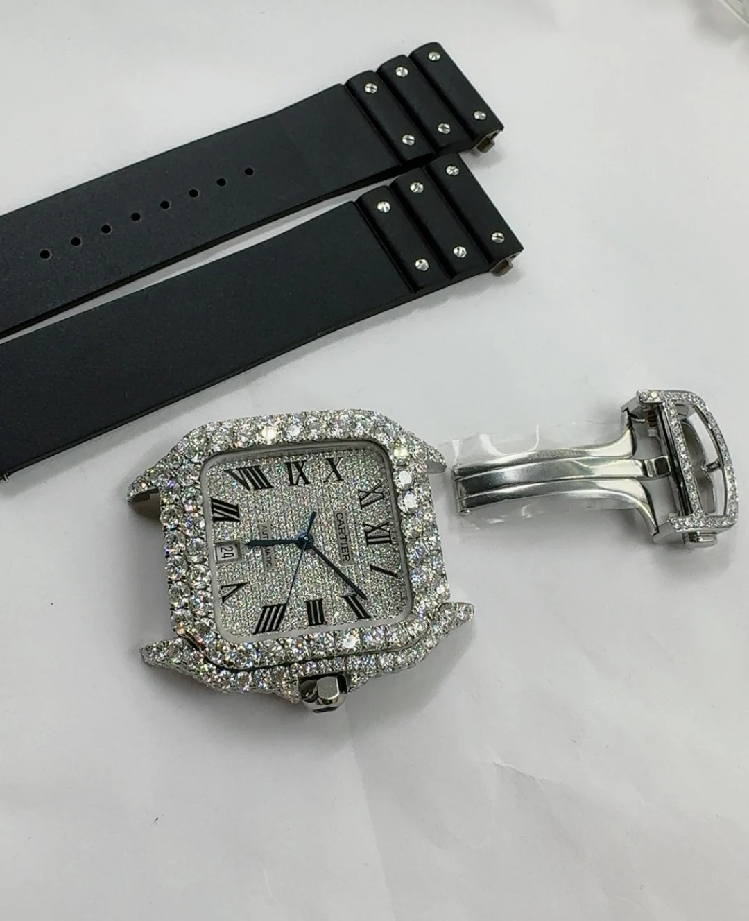 Cartier Santos Diamond-Set 40mm