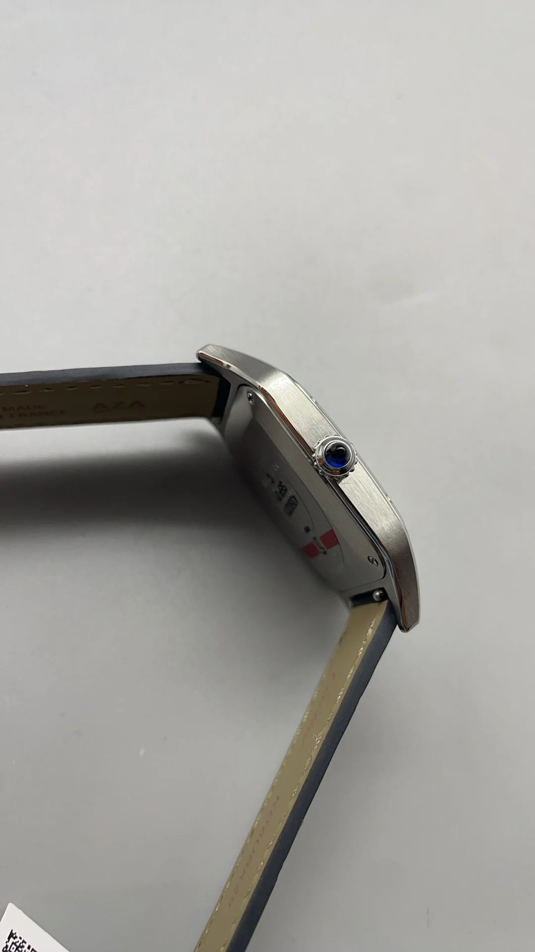 Cartier Santos-Dumont 43 × 31mm — photographed off the sweep