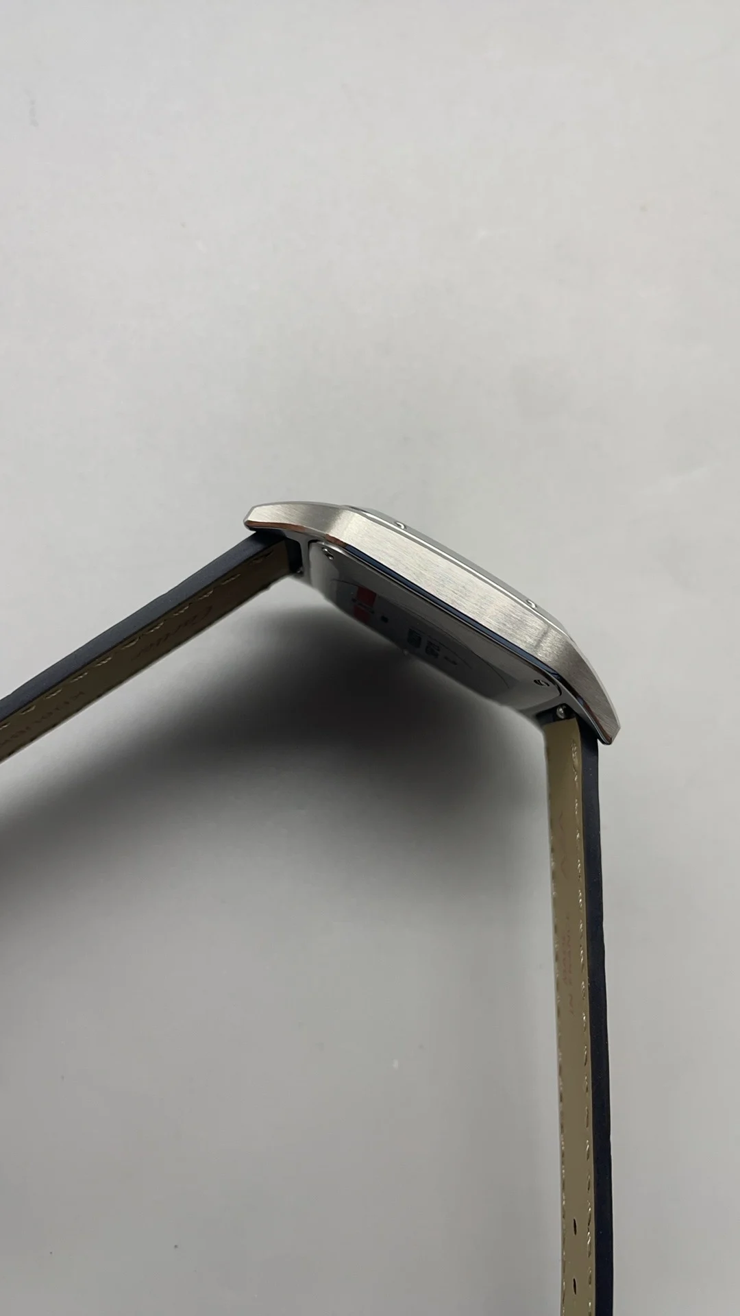 Cartier Santos-Dumont 43 × 31mm — photographed off the sweep