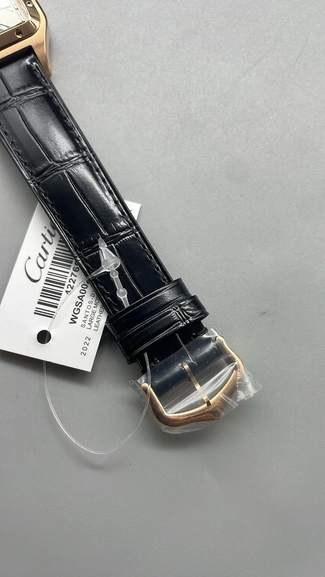 Cartier Santos-Dumont Rose Gold 43 × 31mm — photographed off the sweep