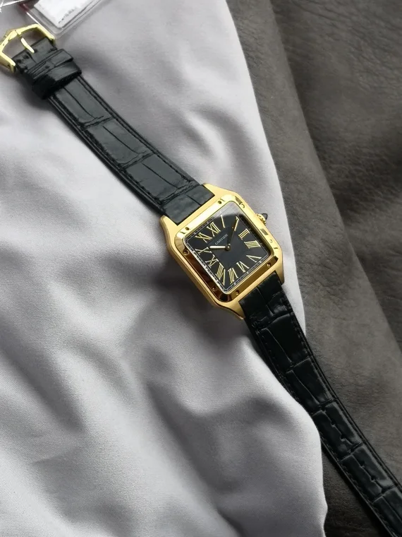 Cartier Santos-Dumont Two-Tone Blue Dial