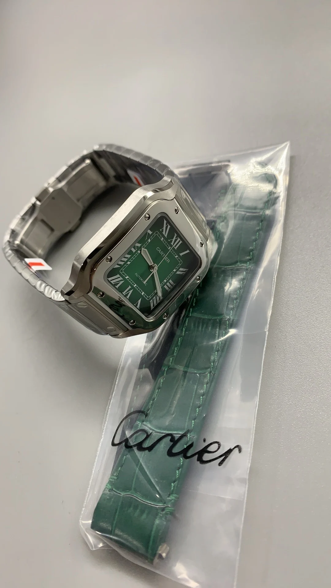 Cartier Santos Green Dial 35mm