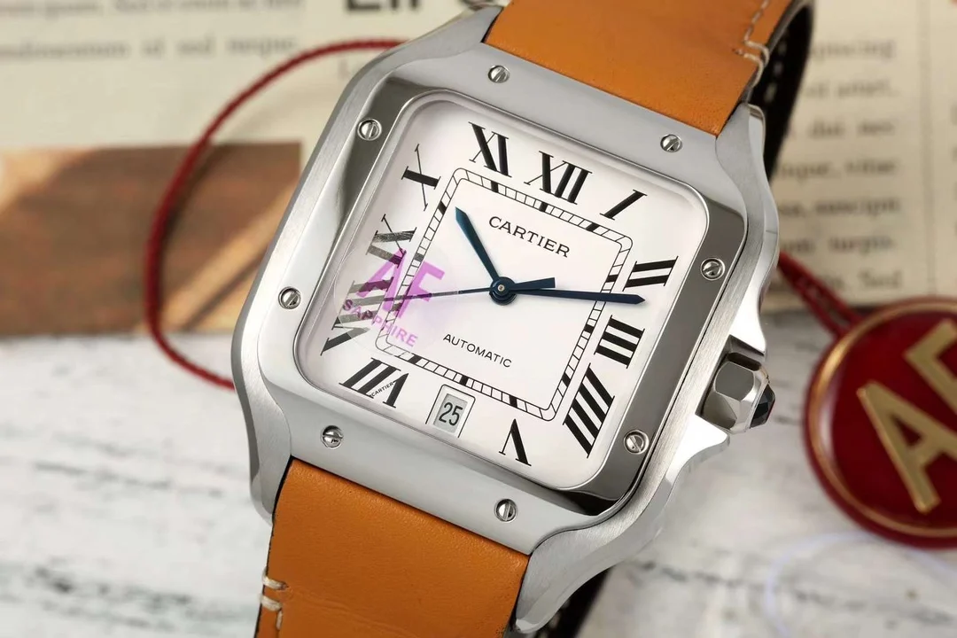 Cartier Santos Steel Blue Dial