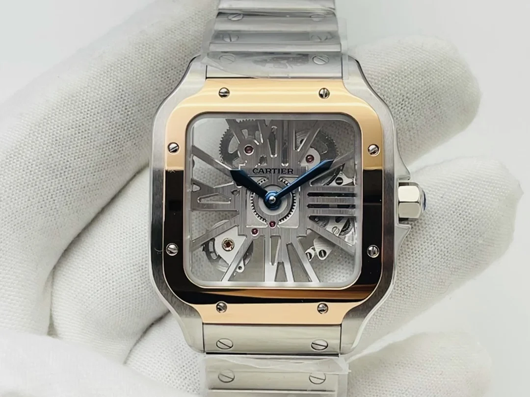 Cartier Santos Steel Green Dial