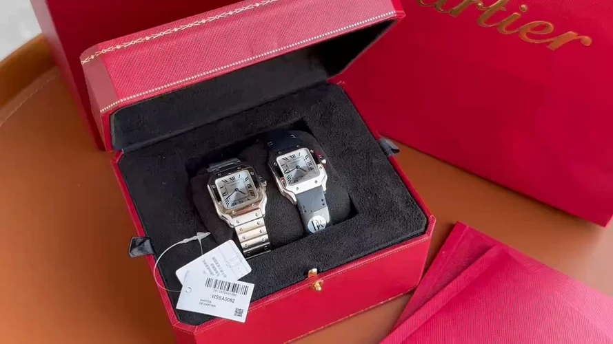 Cartier Santos Steel Silver Dial WSSA0082 27mm