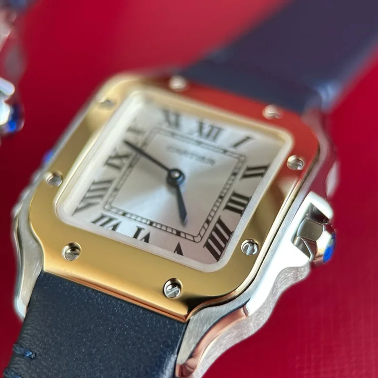 Cartier Santos Steel Silver Dial WSSA0082 27mm