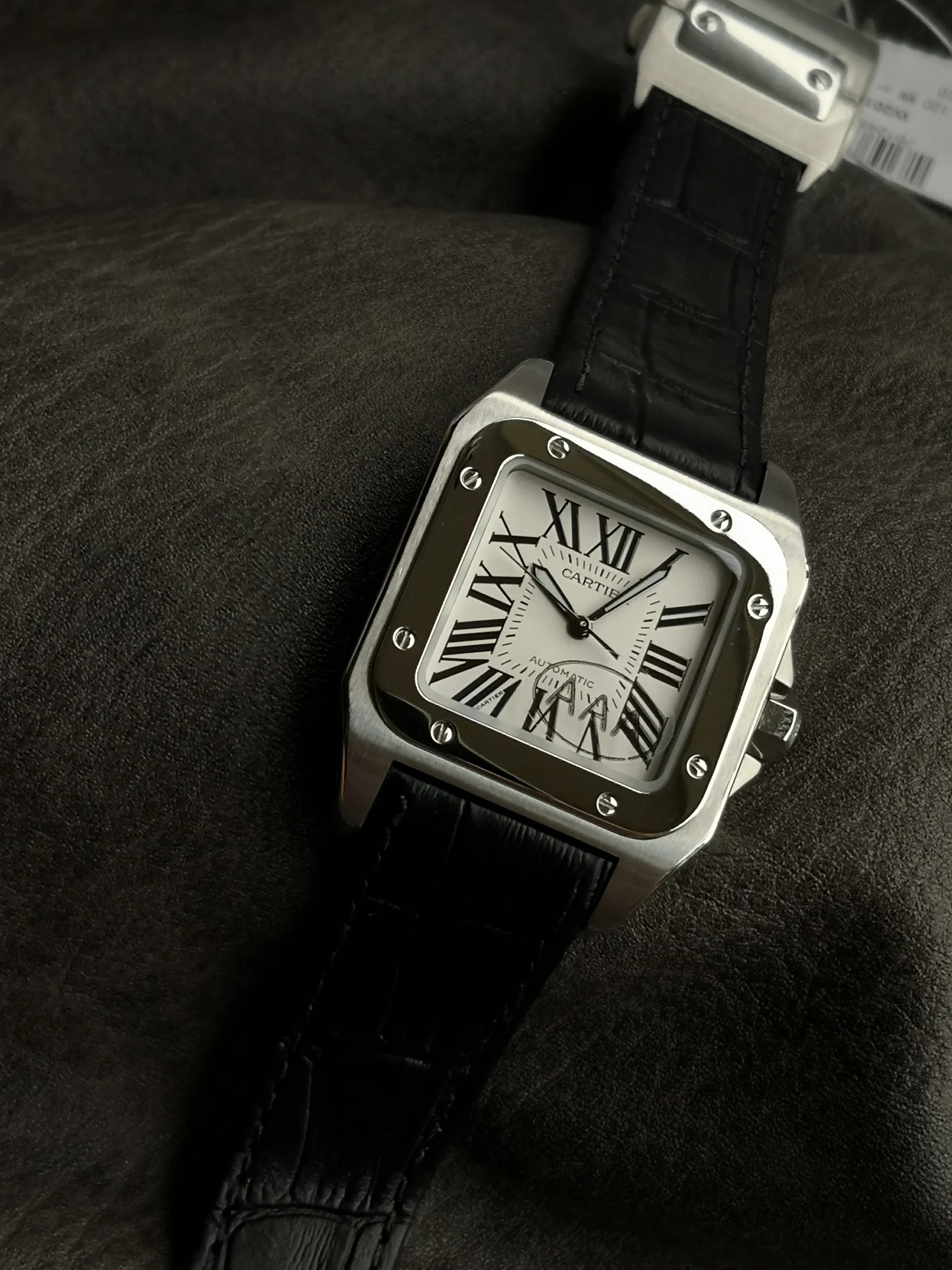 Cartier Santos Steel White Dial