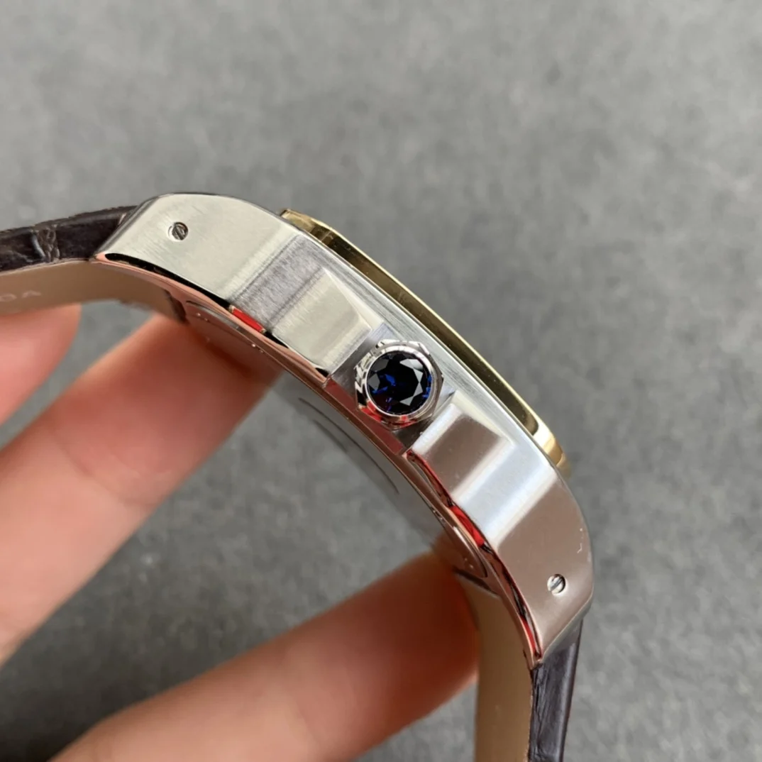 Cartier Santos Two-Tone 41mm — photographed off the sweep