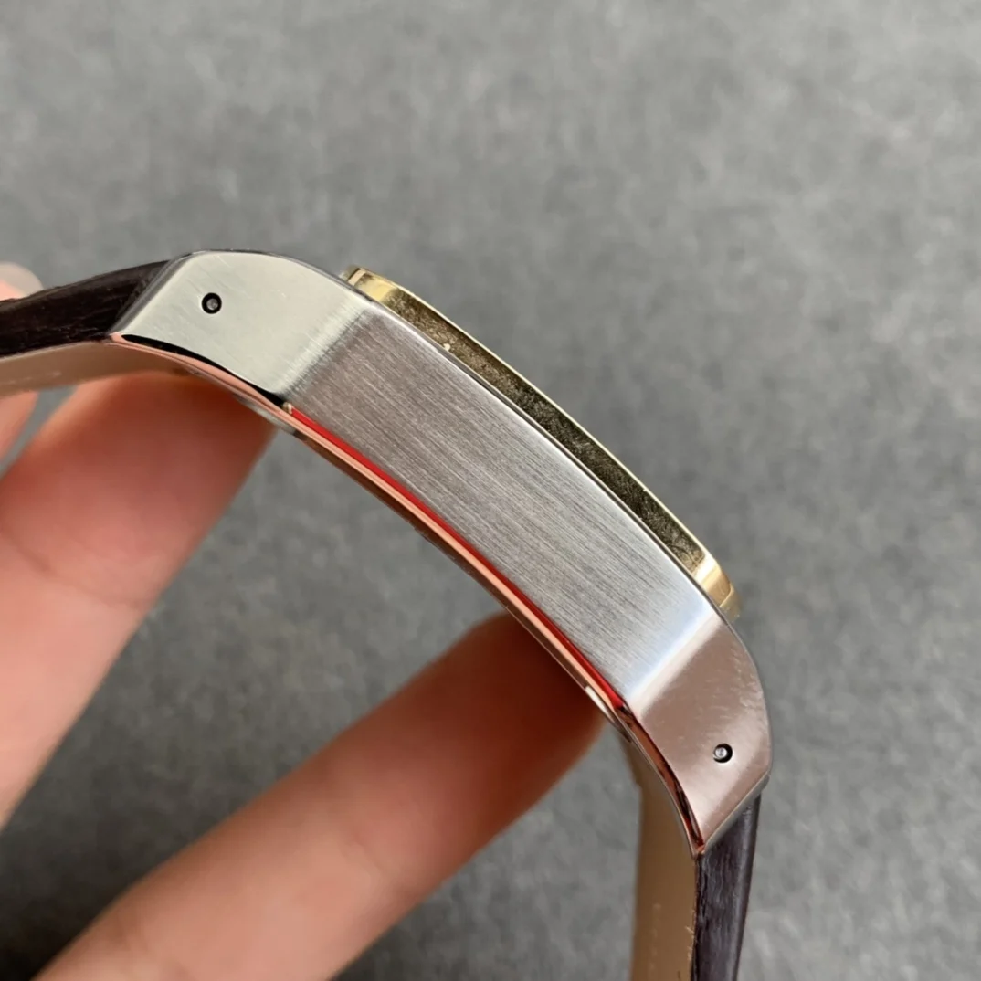 Cartier Santos Two-Tone 41mm — photographed off the sweep