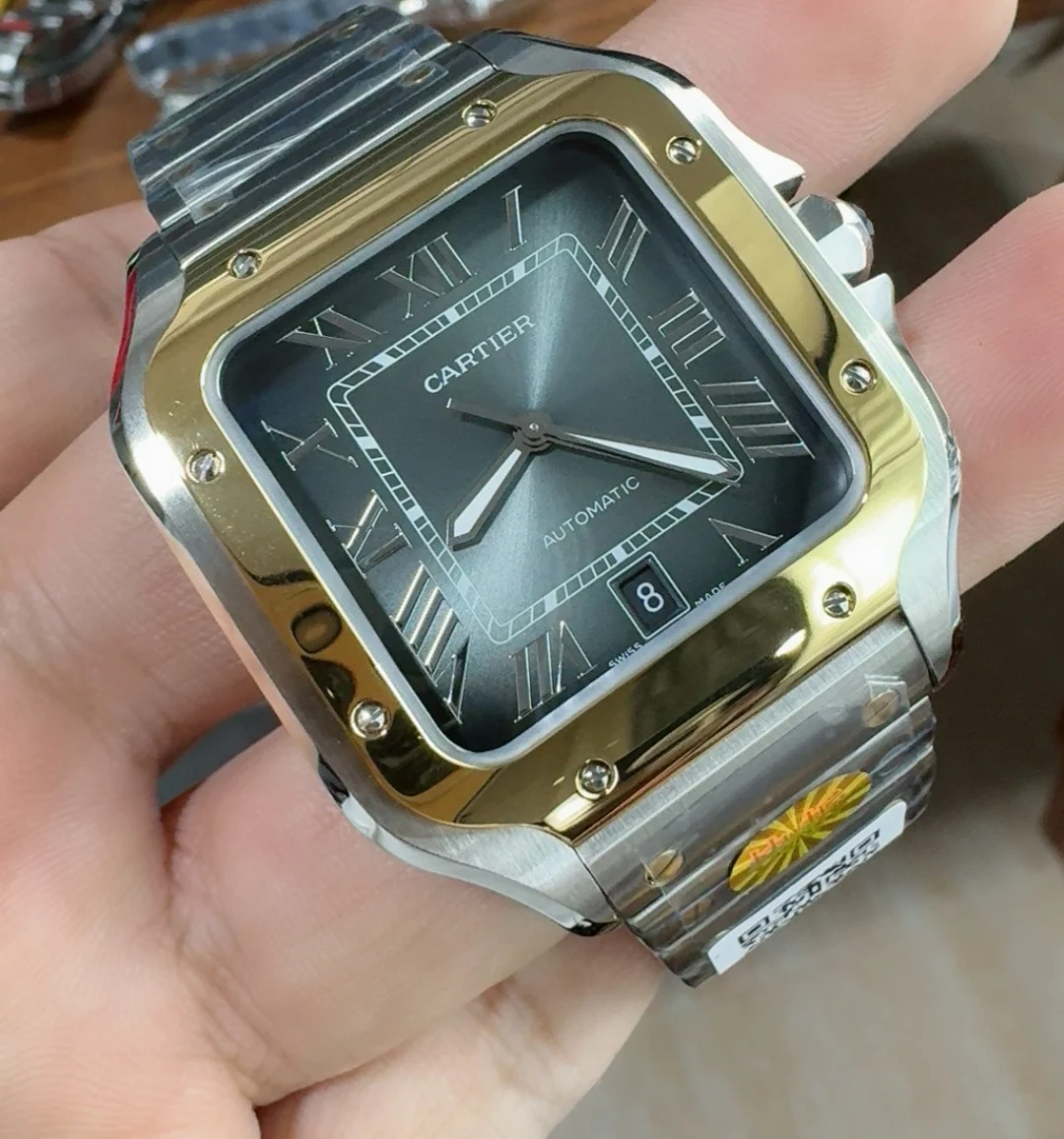 Cartier Santos Two-Tone Black Dial