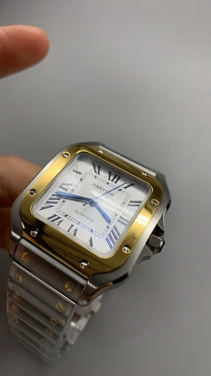 Cartier Santos Two-Tone White Dial 35mm