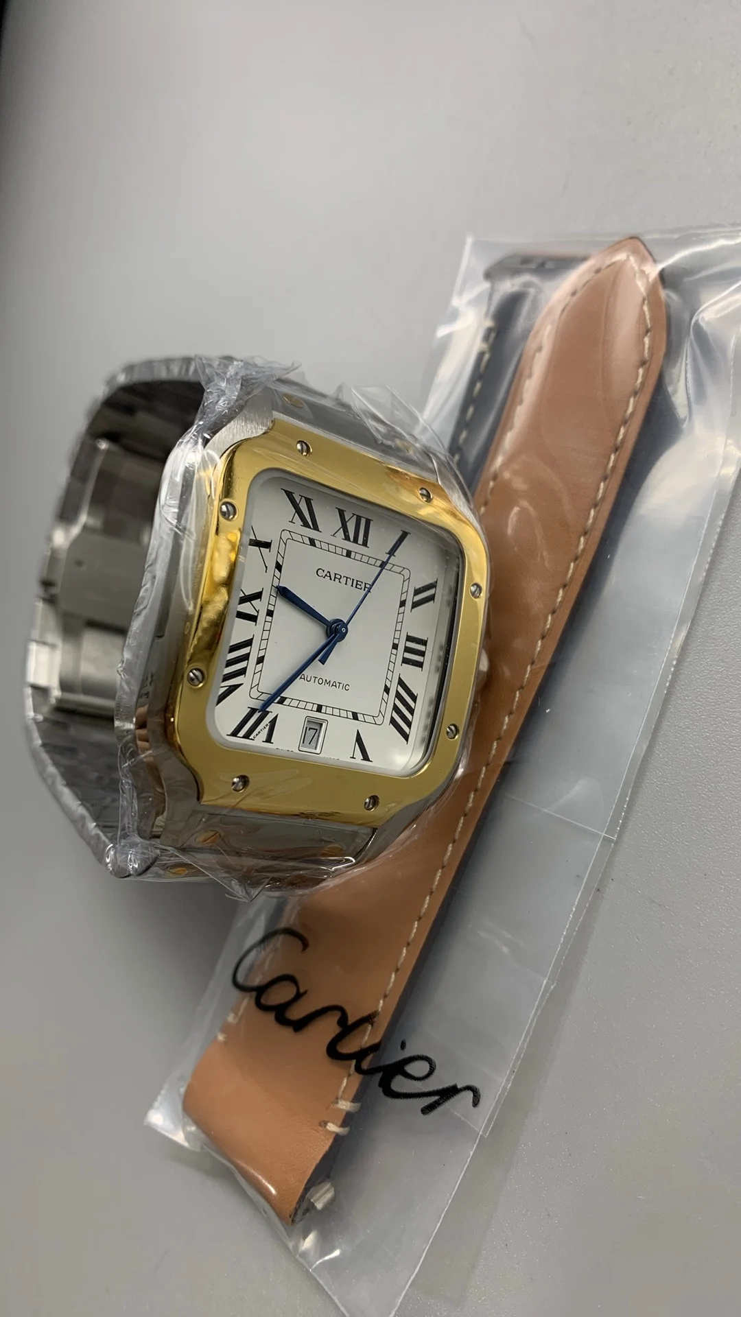 Cartier Santos Two-Tone White Dial 40mm