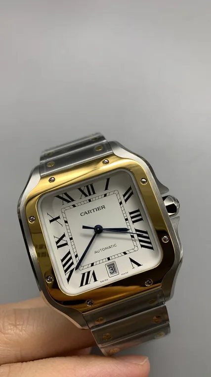 Cartier Santos Two-Tone White Dial 40mm