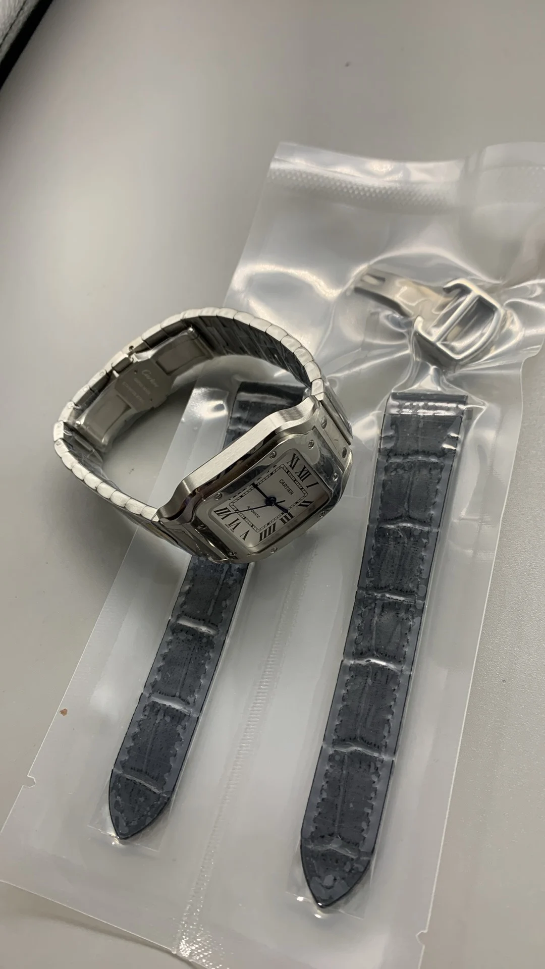 Cartier Santos White Dial 35mm