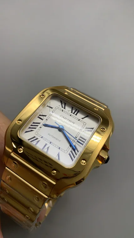 Cartier Santos White Dial 35mm