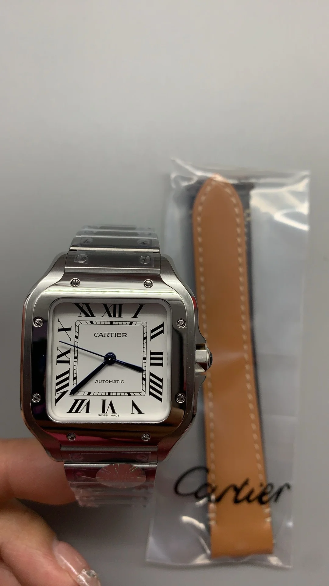 Cartier Santos White Dial 35mm