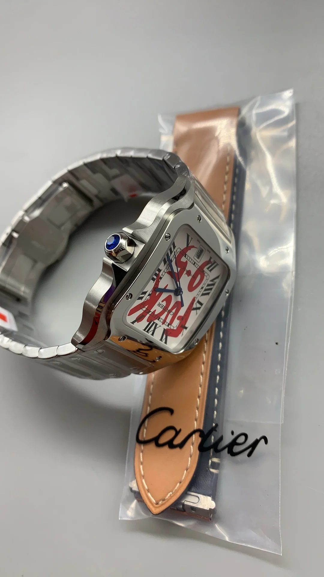 Cartier Santos White Dial 39.8mm