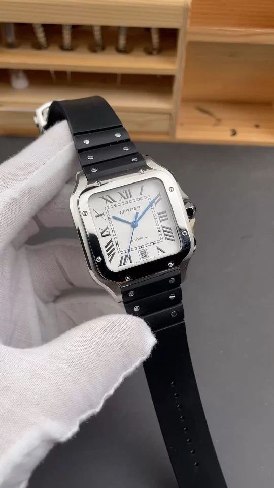 Cartier Santos White Dial 39.8mm