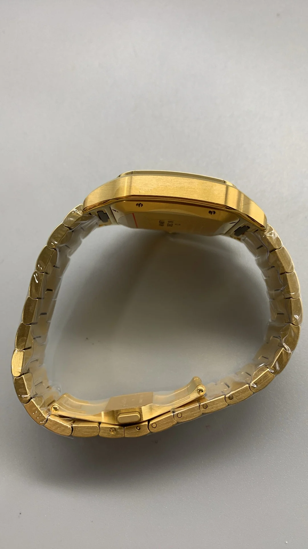 Cartier Santos White Dial 40mm — photographed off the sweep