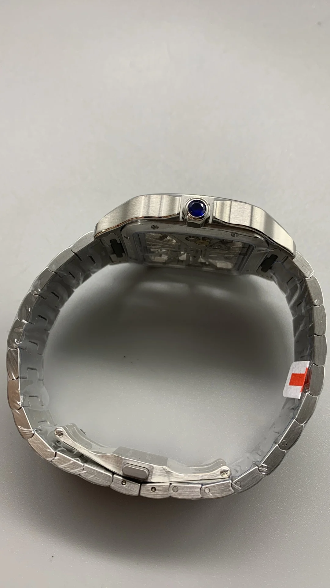 Cartier Santos — photographed off the sweep